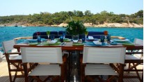 Yacht NITTA V - Aft Deck Al Fresco Dining